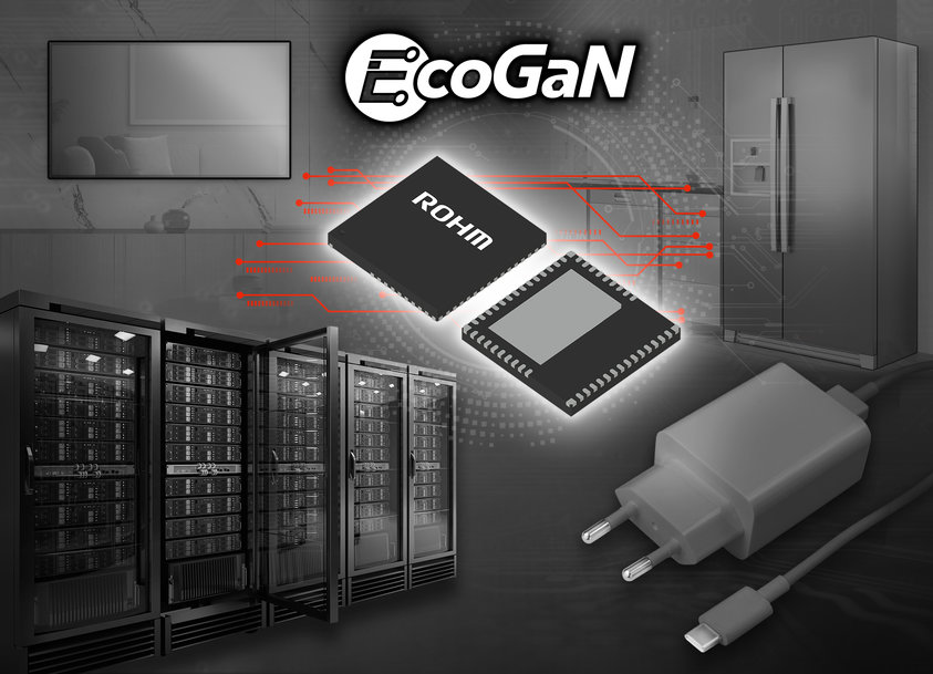 Les nouveaux circuits intégrés d’étage de puissance EcoGaN™ de ROHM contribuent à une taille moindre et à des pertes plus faibles